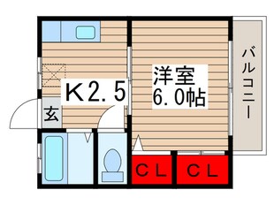 エースハイツの物件間取画像